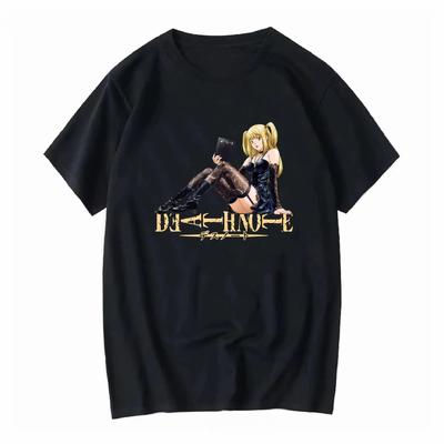 2026 Death Note Misa Book Black T Shirt SHONEN JUMP Vintage Washed Designer Clothes Casual Unisex Top for Everyday Wear Streetwear