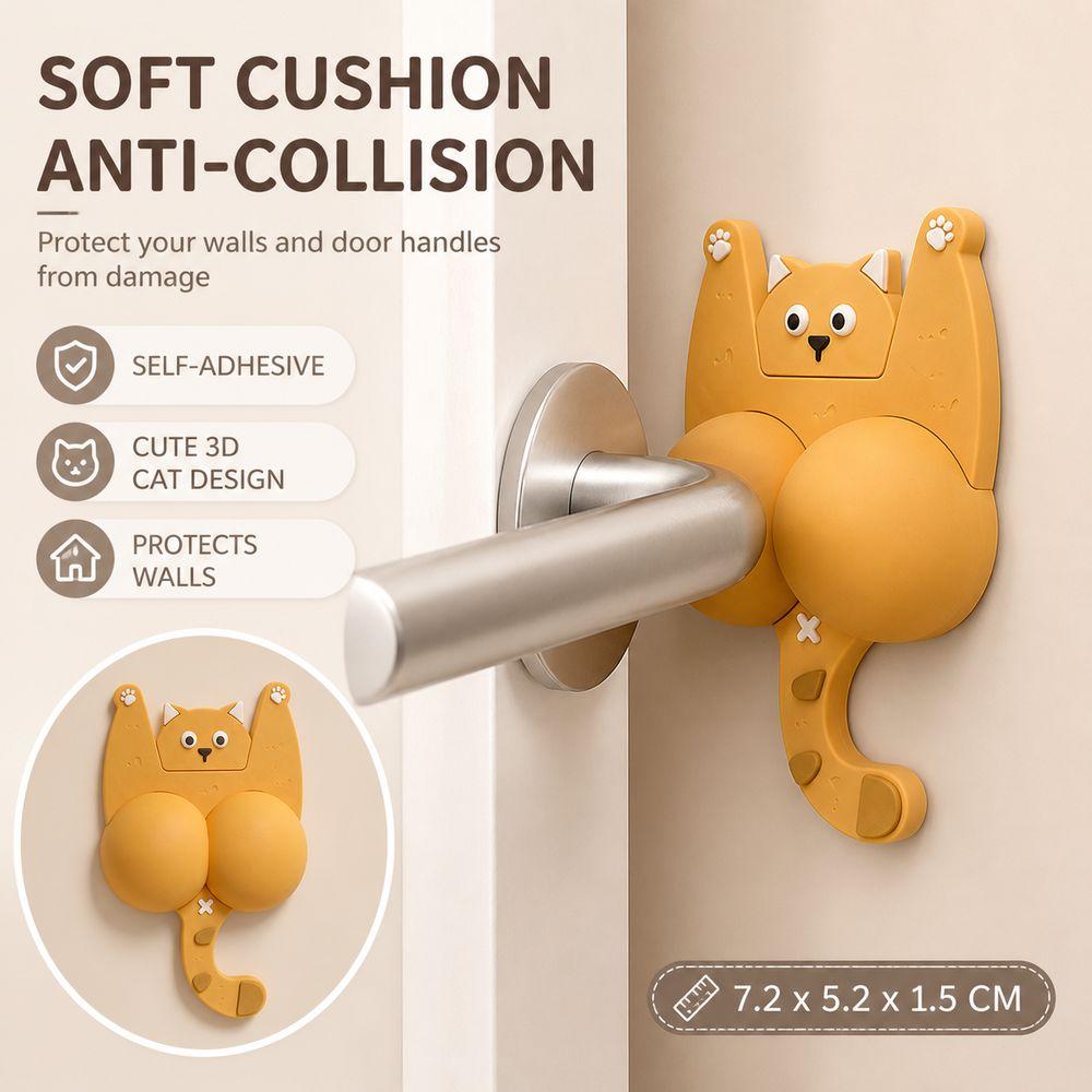 Soft Cushioning Anti-Collision Pad Self Adhesive Cat Door Bumper New Door Stopper Pad Home Safety