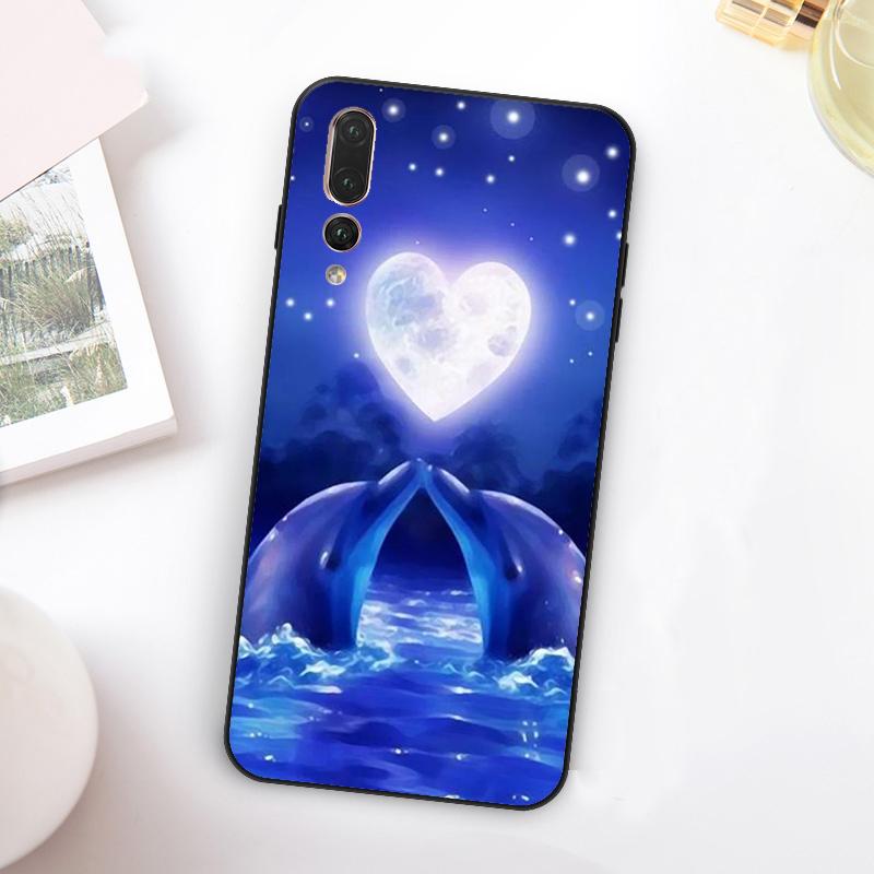 Dolphin For Huawei Nova 5T 9 10 SE 7i 8i 11i 12i Y73 Y90 Y70 Y72 Y61 Y91 Y60 P20 P40 P30 Lite Case