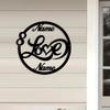 Metal Sign Love Name Personalized Valentine Gift for Her Fiance