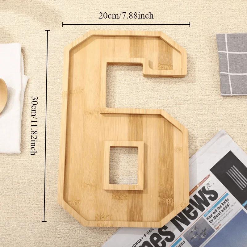 1 Pcs Digital Tray Fruit Cheese Platter Vegetable Food Plate Party Supplies Cooked Food Plate Home Decoration Crafts Xmas Gift