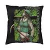 O Type Negative Square Pillow Case Home Decorative Heavy Metal Rock Band Logo Cushions Throw Pillow Sofa Doublesided Printing