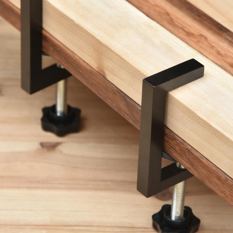 4Pcs 10-57mm Reversed Woodworking C-Clamp Adjustable Table Clamp Adjustable Work Surfaces Mounting Bracket Enduring