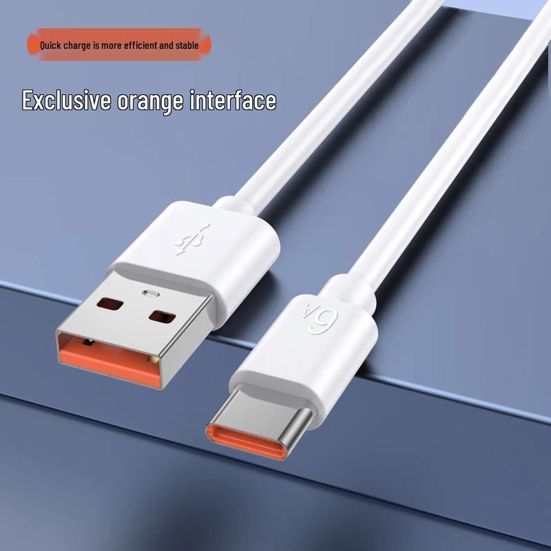 66W 6A Super Fast Charging Type-C Cable for Huawei, 2m, Fully Compatible with Flash Charge