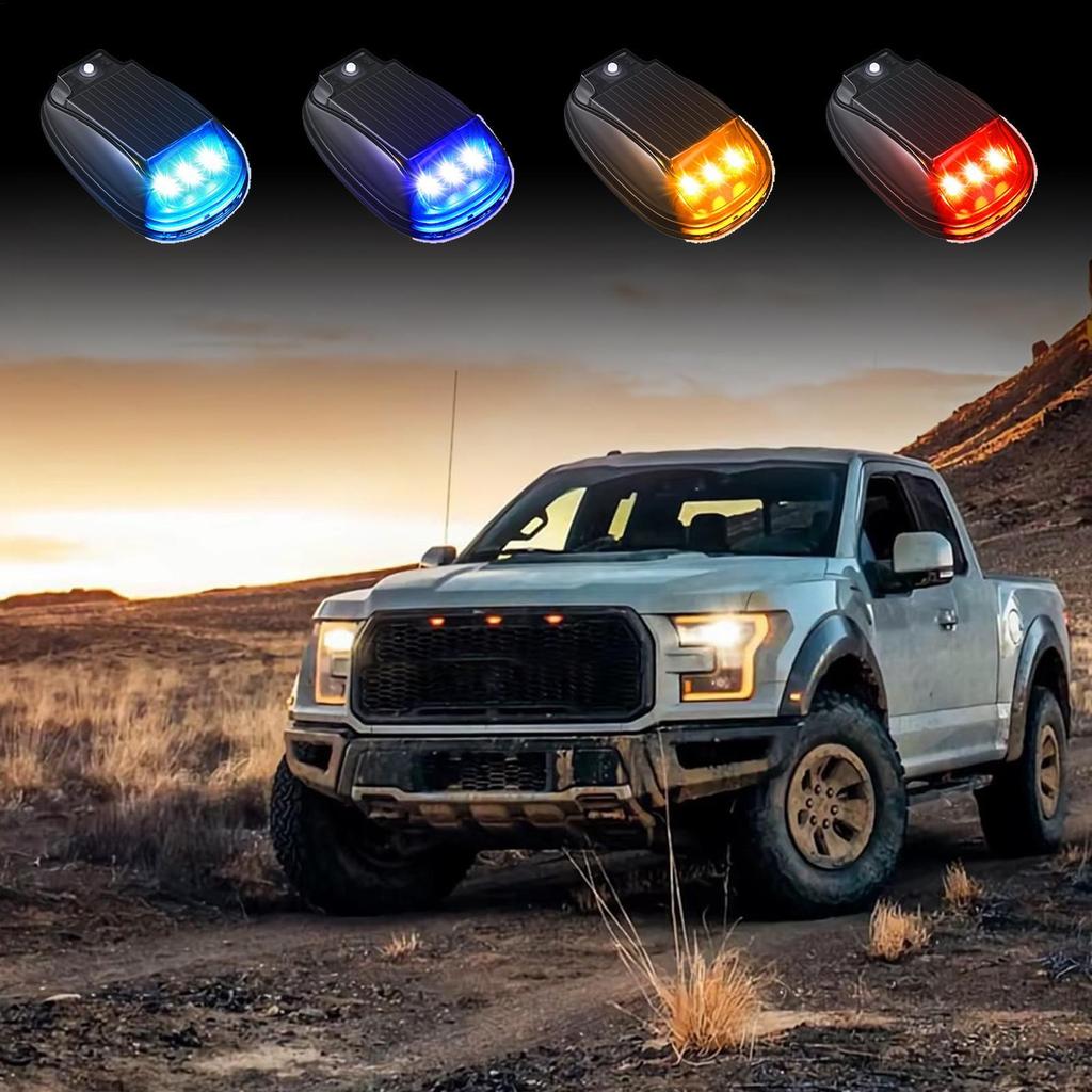 Wireless Cab Lights For Truck Truck Roof Lights 4 Piece Lighting Accessories Waterproof Smart Sensing For Motorcycle Outdoor