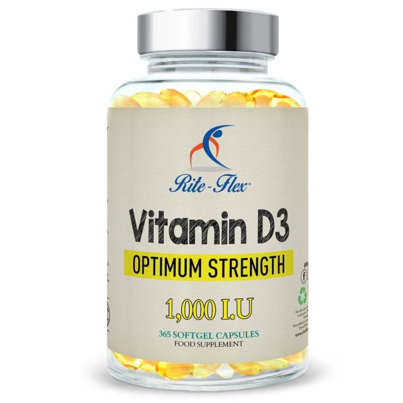 

Rite-Flex Vitamin D3 1,000 IU, 365 Capsules, 1-Year Supply