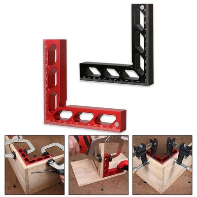90° Right Angle Clamp Height Ruler Woodworking Fixture Ruler Edge Marking Tool L-Block Auxiliary Measuring Gauge Precision Tool