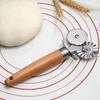 Double Roller Pastry Wheel Cutter Stainless Steel Pasta Cutter Wheel Ravioli Cutter Wheel  Kitchen