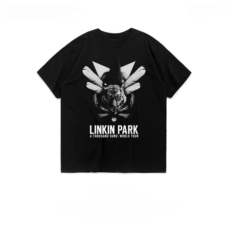 Rock Band Linkin Park Lincoln Union Park Mixed Theory Cotton Crewneck Short Sleeve Tshirt Women Summer High Quality Luxury Brand