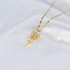 Sunflower Rotatable Necklace, Personalized Design, High-End Trend Collarbone Chain