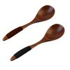 17cm Wooden Spoon Cooking Utensil Coffee Rice Soup Dessert Kitchen Tool ARI