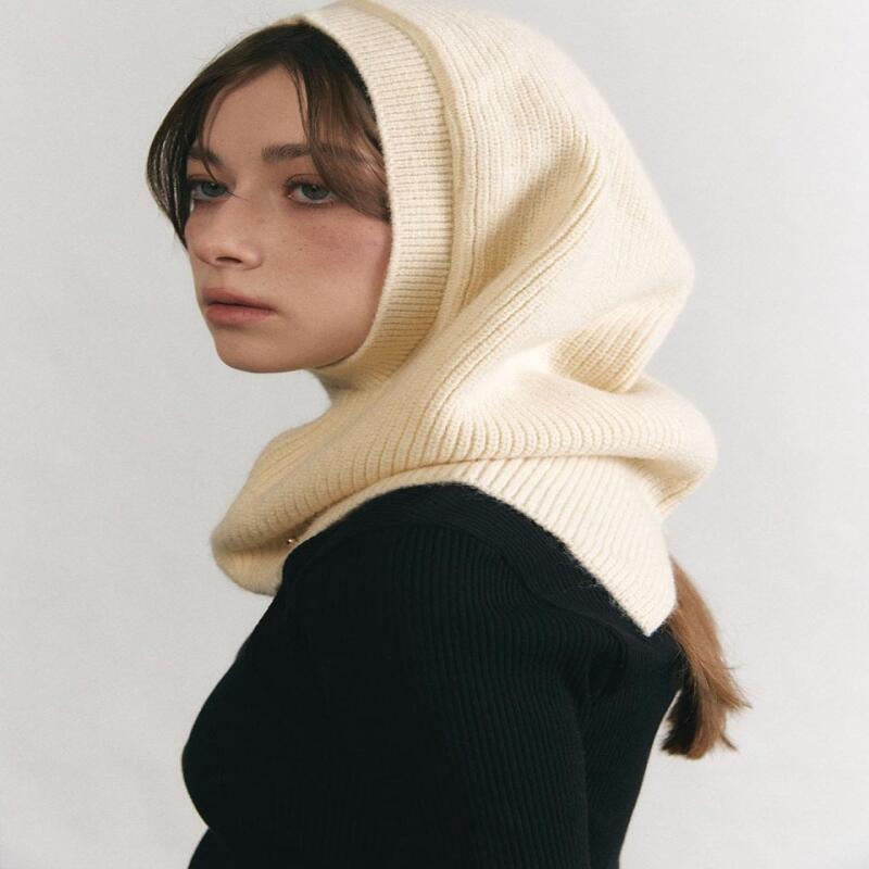 Neck Warmer Wide Fit Balaclava Hood BC014 IVORY ivory