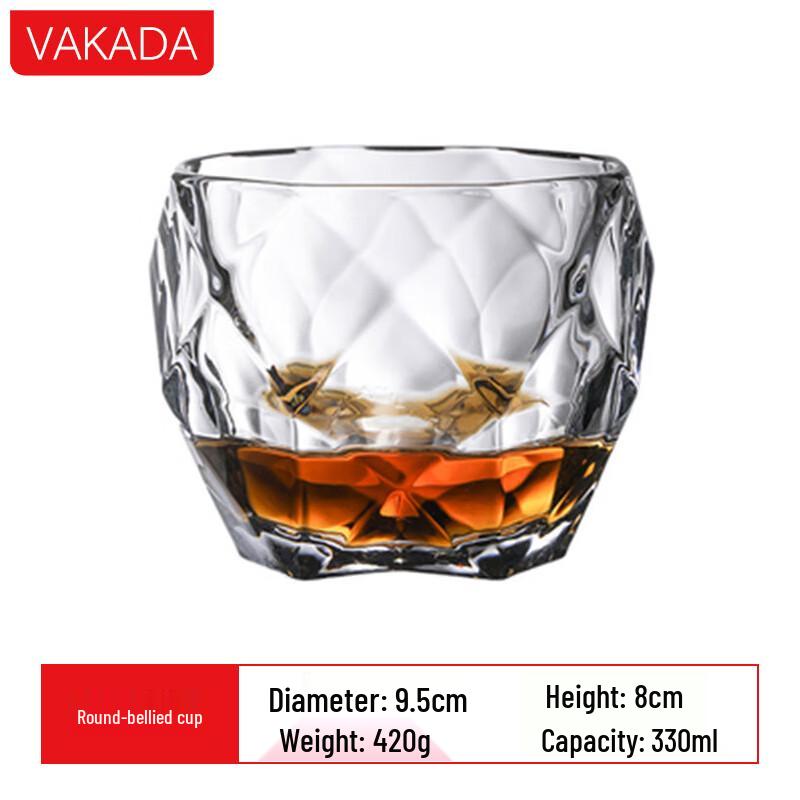 VAKADA Nordic Crystal Whiskey Glass