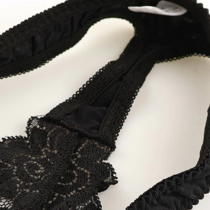 La-Pomme Sexy Micro G-String T-Back Thong Sheer Stretch Lace SSS Fabric Low-Rise Lingerie Made In Japan 319216