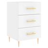 Maison Exclusive - Table de chevet blanc 40x40x66 cm bois d'ingénierie