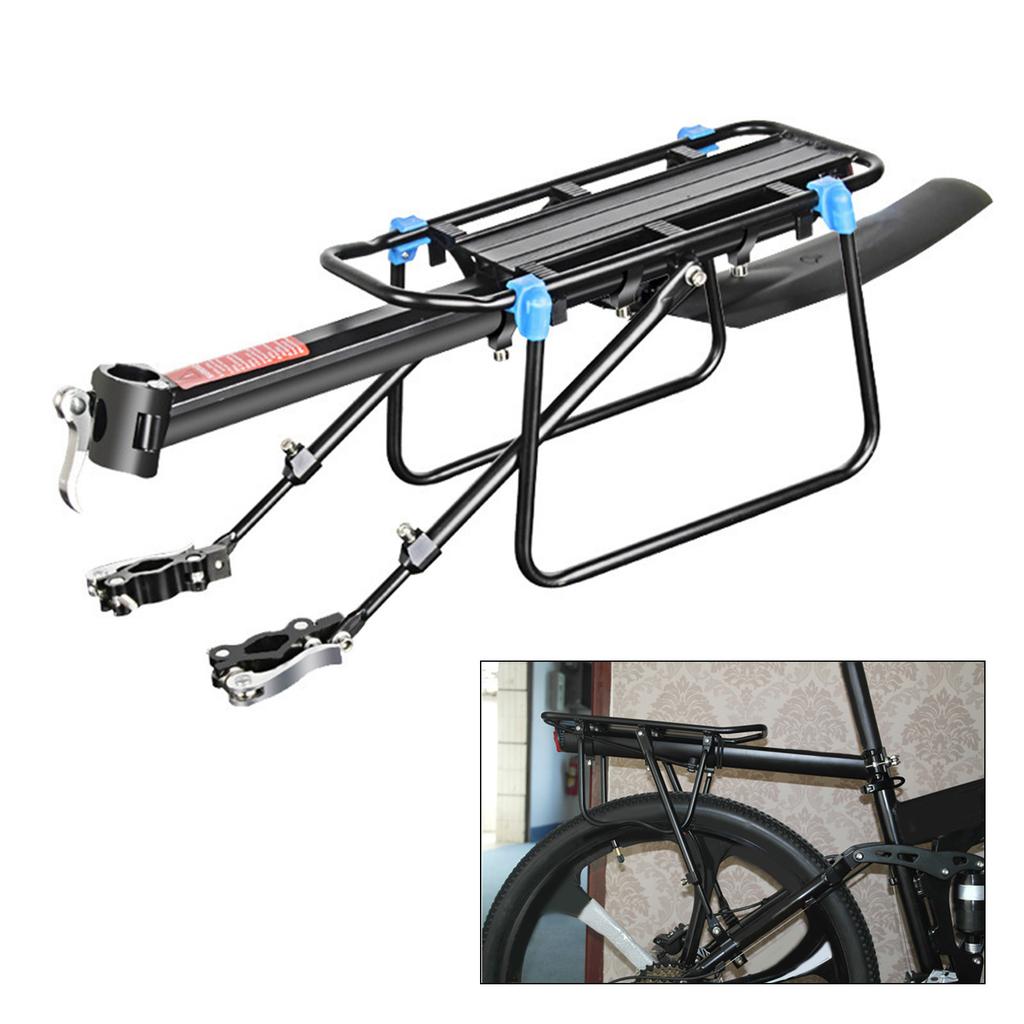 Aluminum Alloy Bicycles Luggage Carrier Cargo Rear Rack 50kg Cycling Seatpost Bag Holder Stand for 20-29 Inch Bike