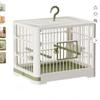 Bird Cages For Parrots With Standing Pole Detachable Tray Hook Handle, Plastic, Travel Bird Cage Portable, Small Birds Lightweight Parrots Cage