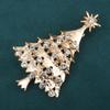 Korean Style Christmas Brooch Badge Christmas Tree Brooch Daily Enamel Rhinestone Brooches  Daily