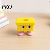 3D Printed Toothbrush Holder Cartoon Stool Holder, Waterproof Moisture-Proof Cute Durable Bathroom Compact Storage Organizer for