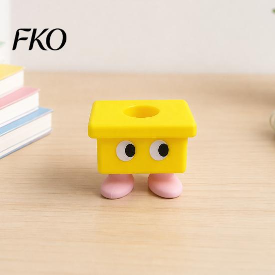 3D Printed Toothbrush Holder Cartoon Stool Holder, Waterproof Moisture-Proof Cute Durable Bathroom Compact Storage Organizer for