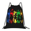 Custom Sailors Anime Moons Drawstring Backpack Sports Gym Bag for Women Men Bishoujo Training Sackpack
