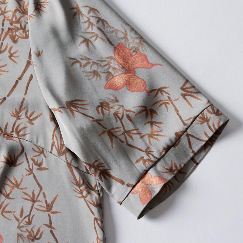 Pastel New Chinese Style Summer Two-Piece Set for Mid-Aged Women