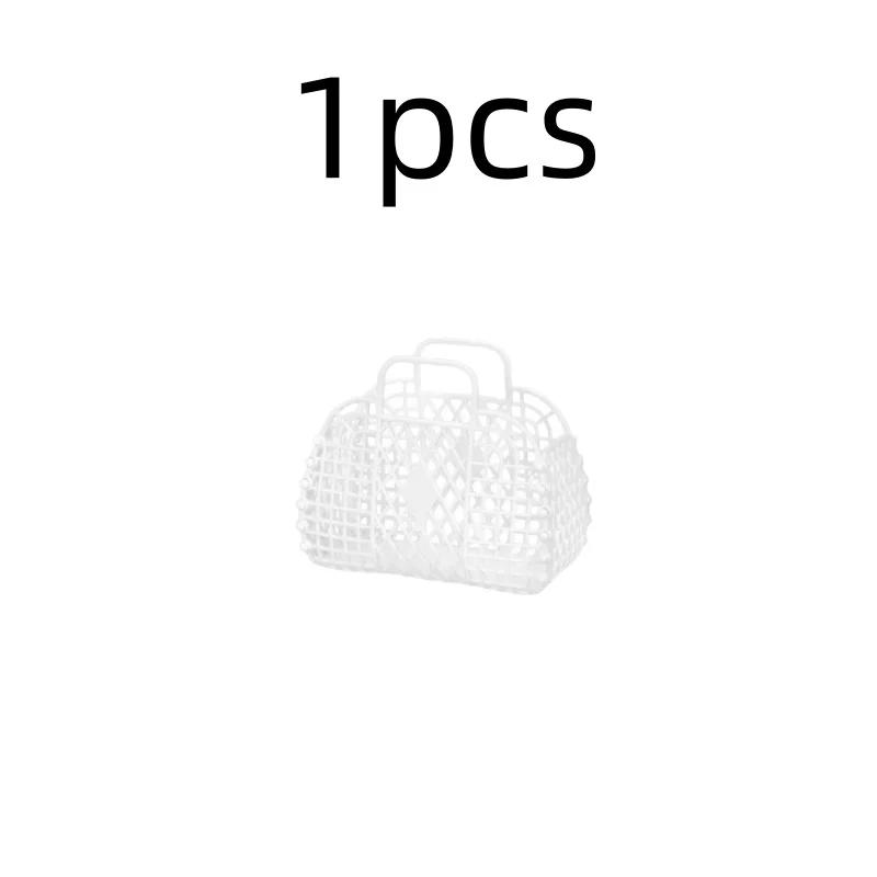 Detachable Shower Basket Plastic Bath Basket Bathroom Hollow Wash Storage Basket Shopping Basket