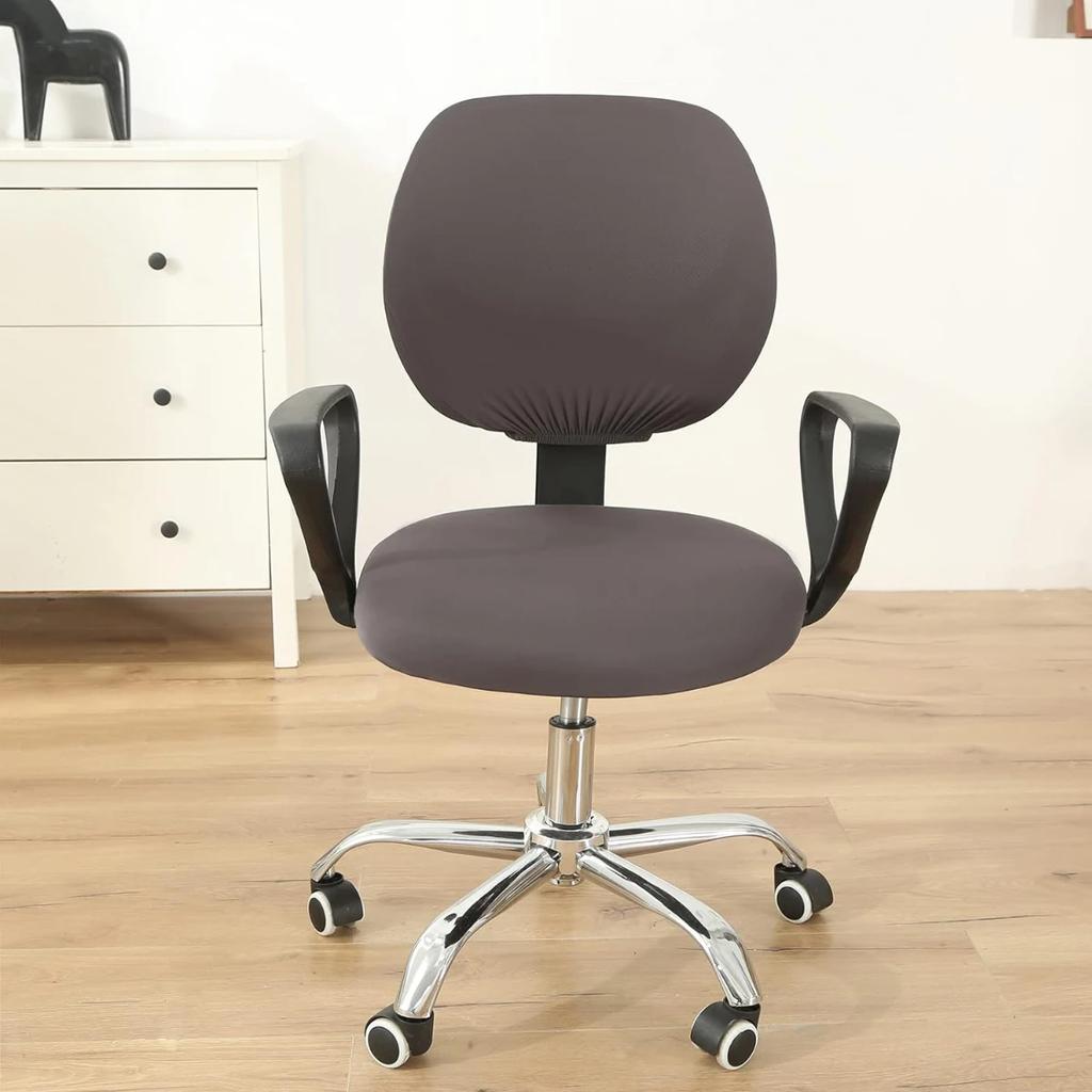 Spandex Stretchable Desk Office  Computer Chair Seat Covers Washable Rotating Backrest  Cushion Pets Protectors Slipcover