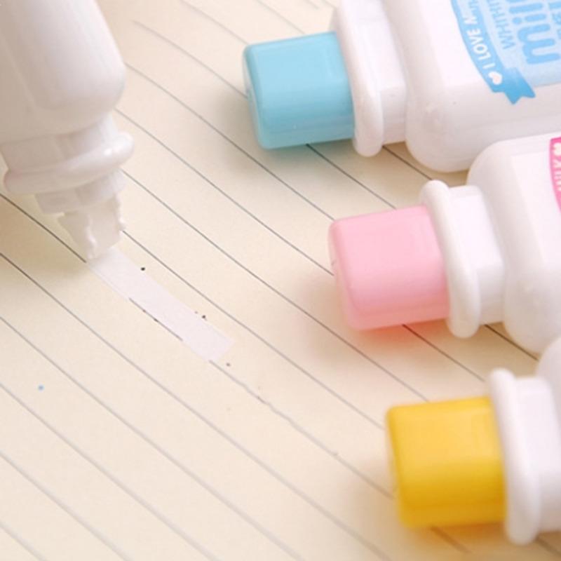 1 Piece Cute Kawaii Cartoom Milk Bottle Correction Tape Stationery Office School Supplies