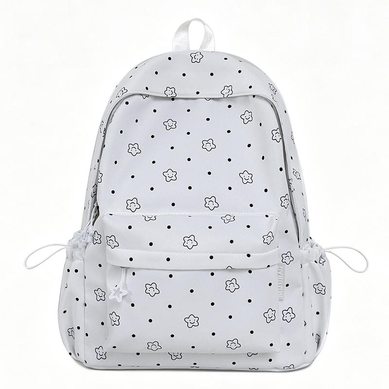 Student s Large Capacity Schoolbag Women s Little Star Print Backpack Small