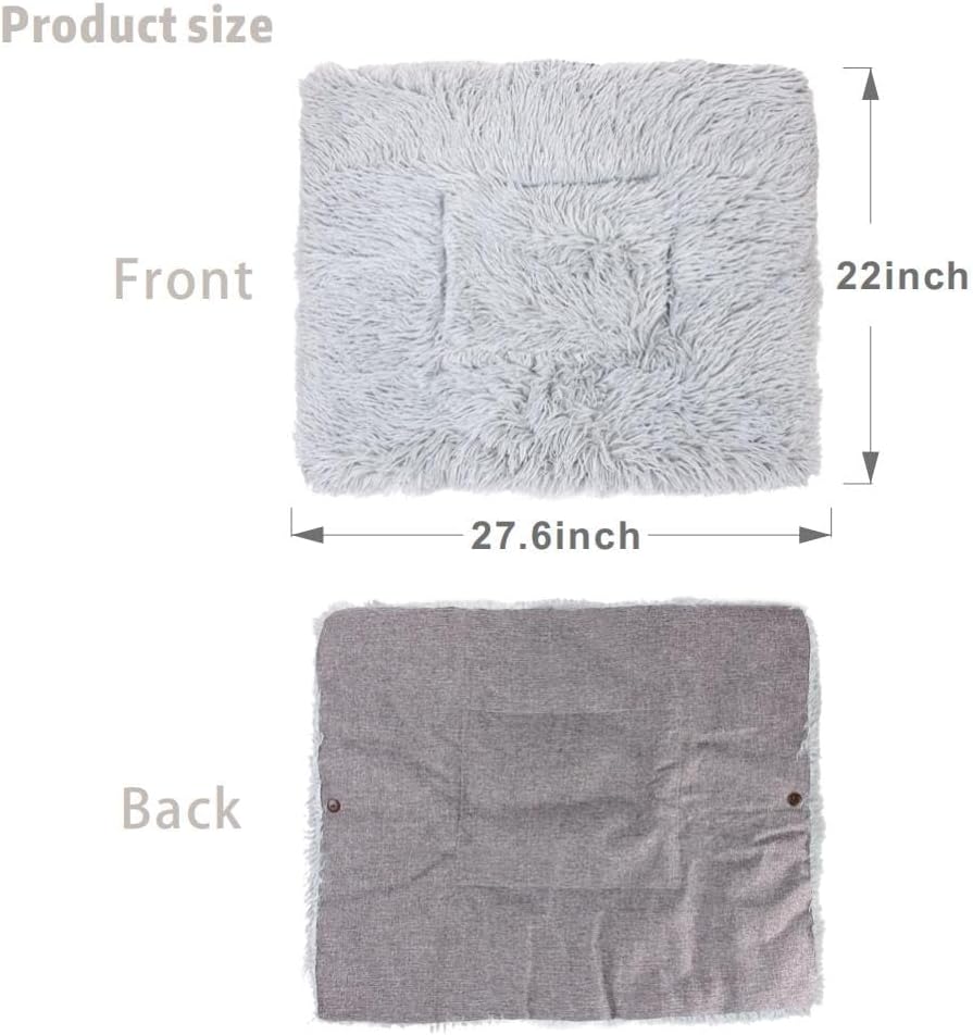 Large Plush Dog Bed - Cozy, Convertible Nest to Mat, Machine Washable United States
