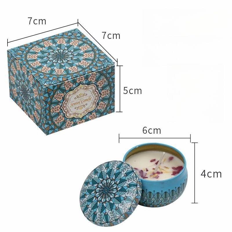 1pc Dried Flower Smokeless Scented Candle, Soft and Long-Lasting Fragrance for Bedroom, Perfect as a Gift