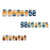 Wave Sunrise Wear Short European And American Ins Style Nails Removable 24 Pieces Fake Nails Manicure