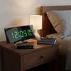 Curved Screen Digital Alarm Clock Large LED Digital Clock Modern Desk Clock  Desk Use