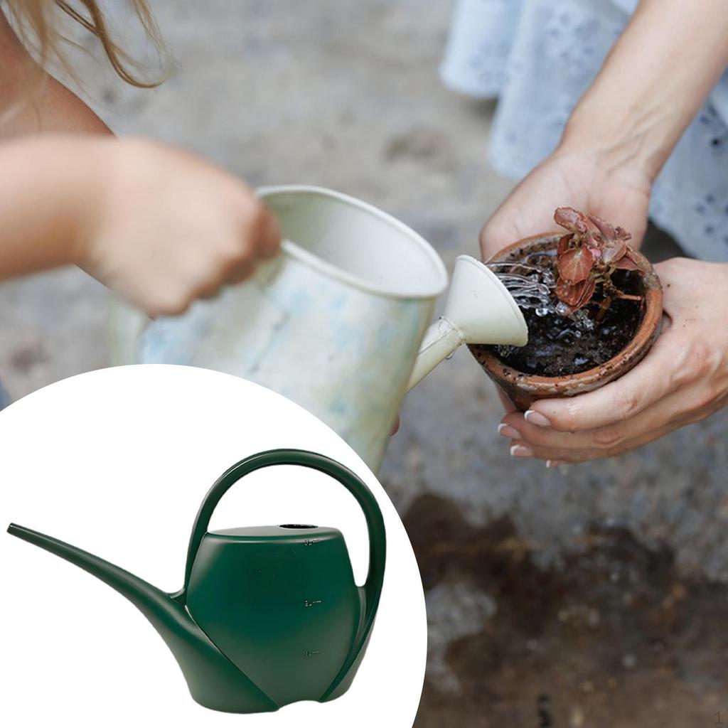 3L Watering Can Long Spout Water Can,Lightweight Sturdy Modern Pot for Indoor Outdoor