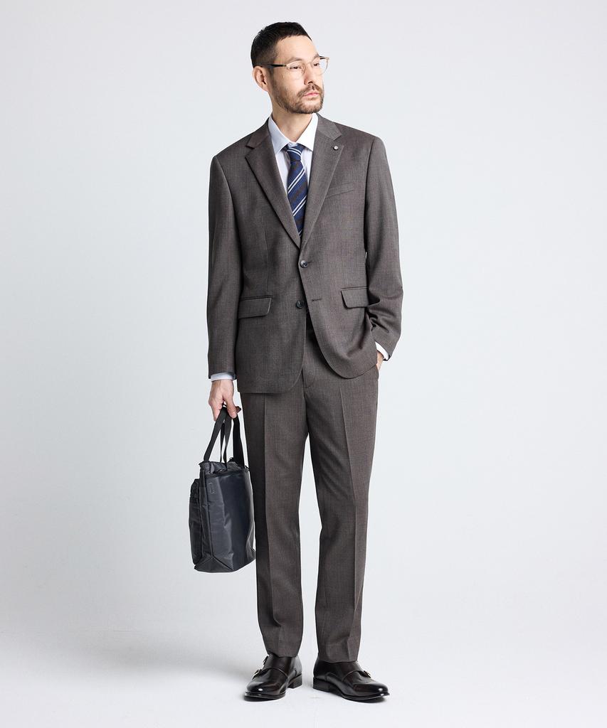 STCO Wool 42 Two-Tone Formal Pants_Brown (Classic Fit)_Sslua56Csh