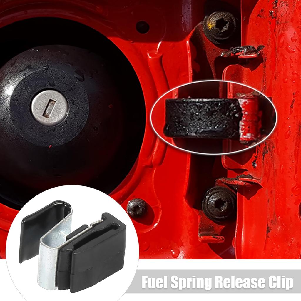 X AUTOHAUX Fuel Gas Tank Door Spring Release Clip Compatible