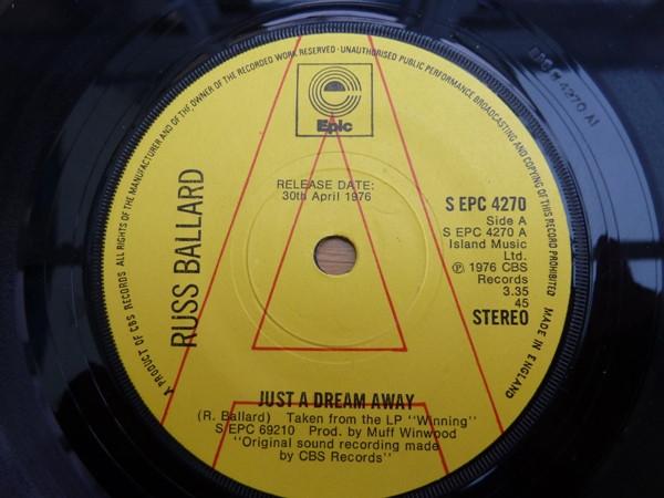 7inch Record RUSS BALLARD - Just A Dream Away SPEC4270PROMO Epic 1976 UK Rock Used