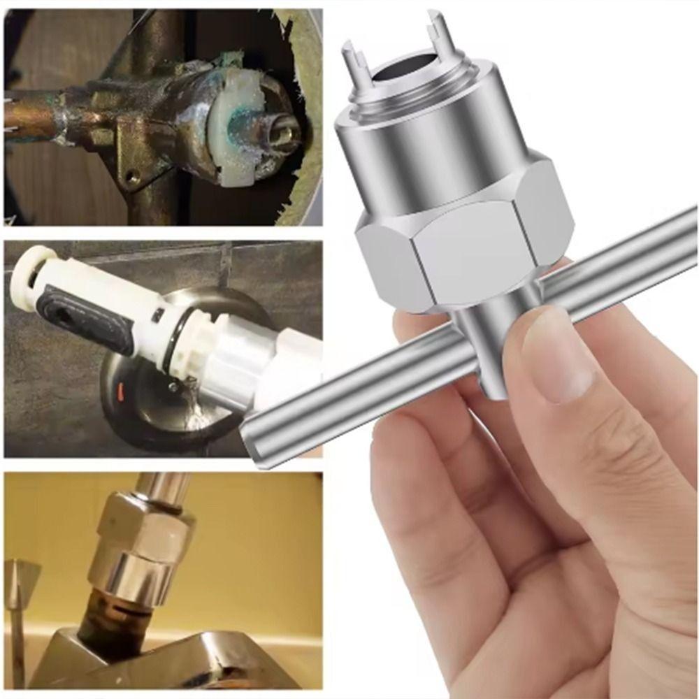 Professional Faucet Cartridge Puller Single Handle Bathroom Faucet Wrench  Hand Tool