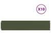 Lawn Edging 10 Pcs Olive Green 20 X 103 Cm Cold Rolled Steel