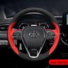 Custom Hand-Stitched Steering Wheel Cover for Toyota Camry, Corolla, RAV4, and Wildlander