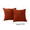 Corduroy Striped Square Cushion Covers Simple Solid Color Pillowcase Cross Patchwork Textured Cushion Case Sofa Home Decor