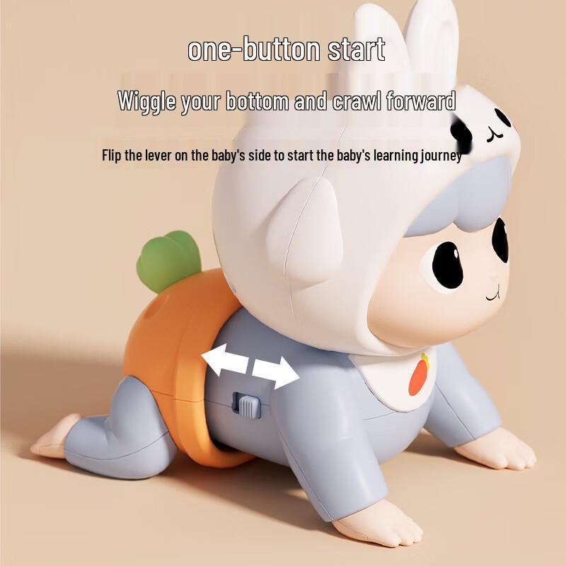 Dimanqi Baby Electric Musical Crawling Rabbit Toy