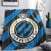 1PC Club Brugge KV Patterned Flannel Blanket Suitable For All Seasons for Home Decor Warmth and Comfort Gifts Holiday Present