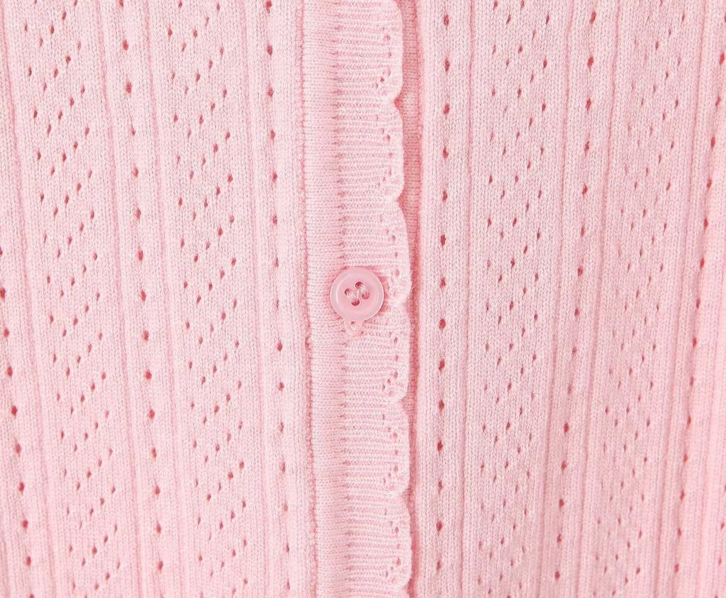 European and American Style, New Women's Clothing, Foreign Style, Fashionable, Casual Crew Neck Single-breasted Knitted Cardigan