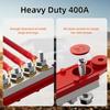 400A Bus Bar 12V Power Distribution Block 6 x 5/16" (M8) Terminal Studs 12 Volt Marine Bus Bar Positive and Negative for Boat Fuses4