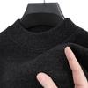 Men's Thick Velvet Chenille Sweater - Solid Color, Half-High Collar, Winter Base Layer