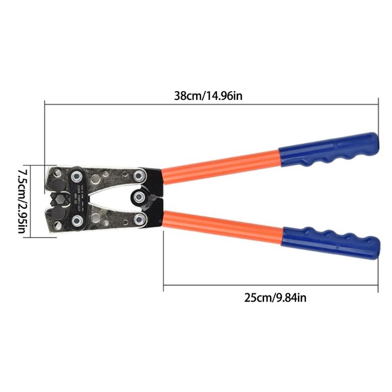 Heavy Duty Battery Cable Lugs Crimping Tool Wire Crimp Tool for Heavy Duty Wire Lugs Crimping Battery Cable Terminals