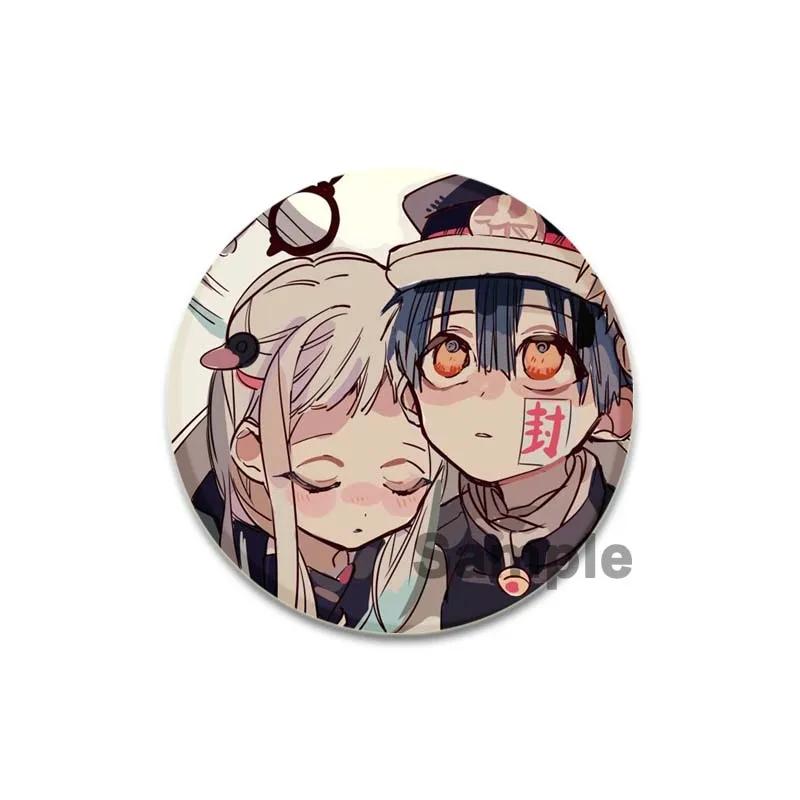 

32/44/58 мм Симпатичные броши Ясиро Нэнэ Ханако-кун Японские аниме-иконы Эмалевая булавка Значок на воротник на лацкан рюкзака Ювелирные изделия Аксессуары Подарки 32mm