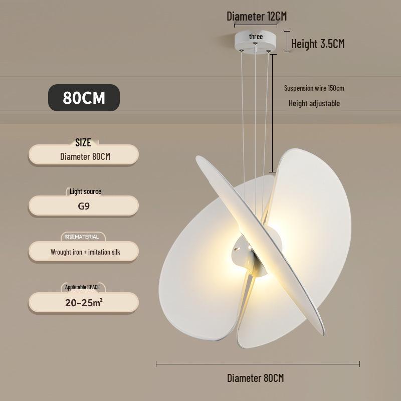 Designer Silk Pendant Light – Italian Loft Style for Duplex Living, Dining, Bedroom, Study – Creative and Artistic